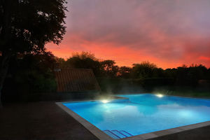Swimming Pool at Sunset- click for photo gallery